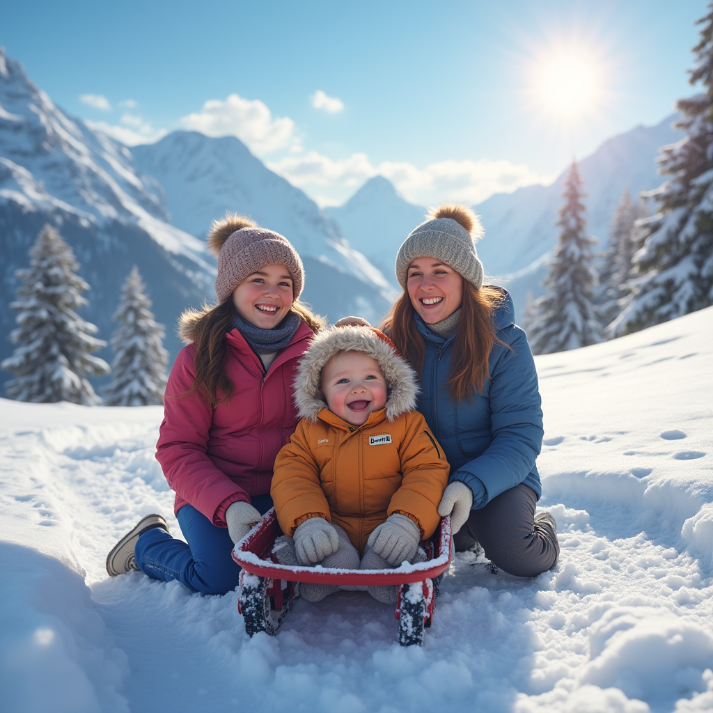 Une semaine au ski avec bébé (3 mois)