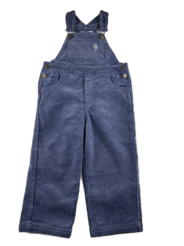 The Animal Observatory - Salopette en velours bleu  - taille 24 mois - seconde main