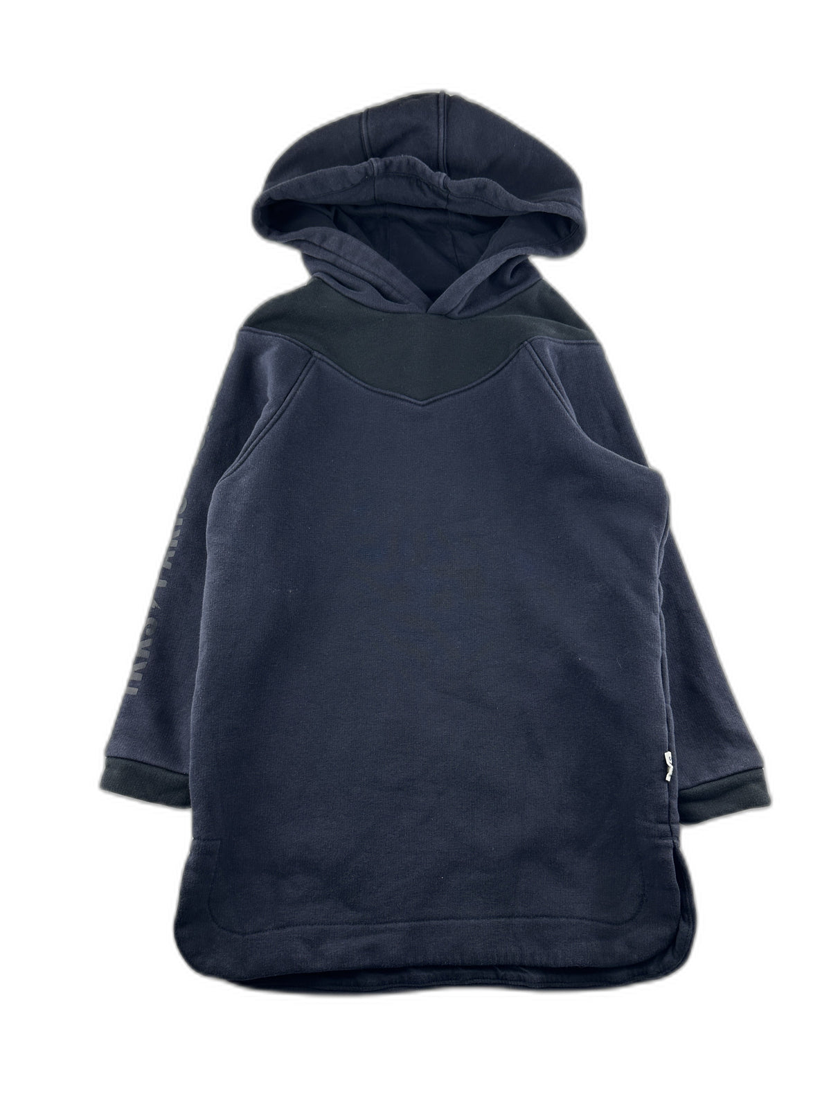 Ikks - Robe à capuche marine et noir - taille 6 ans - seconde main