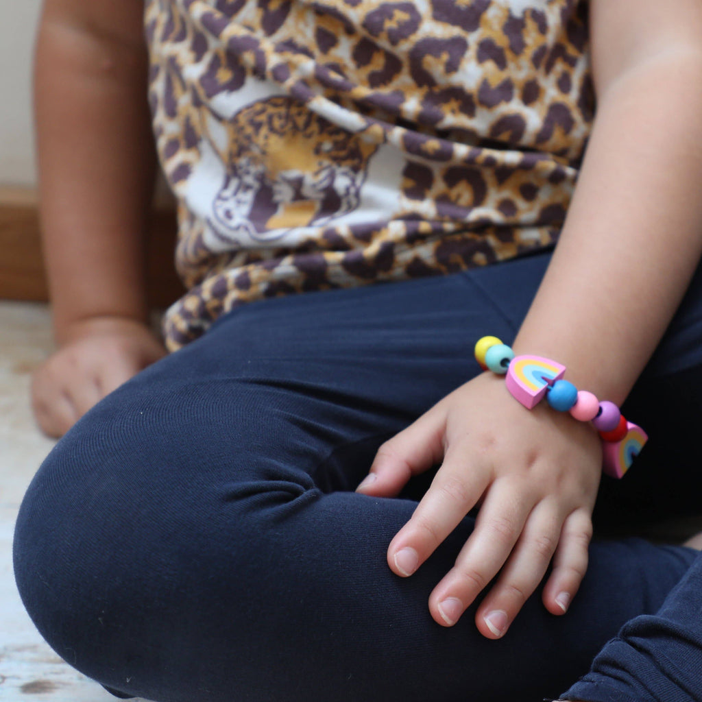 Kit cadeau bracelet arc-en-ciel