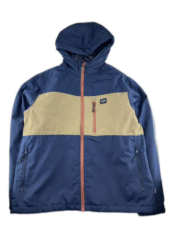 Billabong - Veste à capuche zippée marine a bicolore / color block - taille 14 ans - seconde main