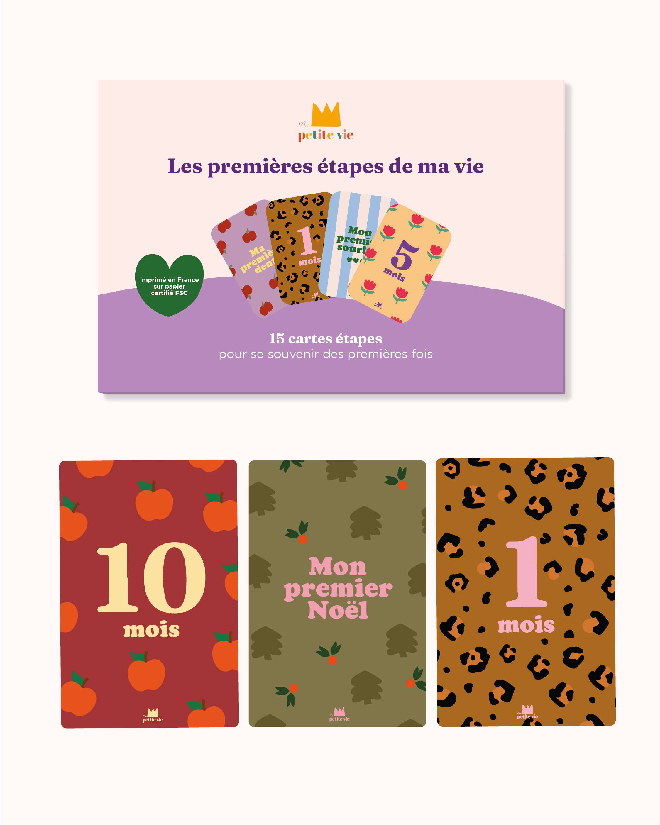 Cartes étapes - Mes 12 premiers mois