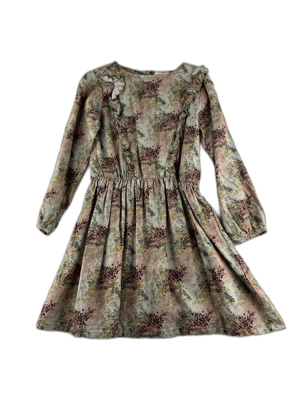 Marlot Paris - Robe beige a fleuri - taille 6 ans - seconde main