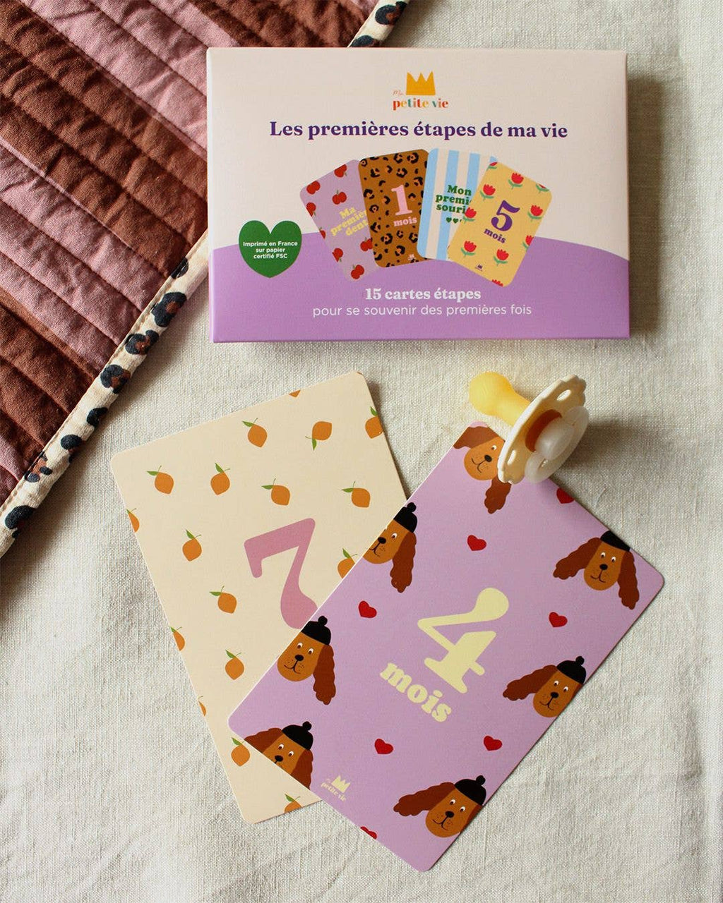 Cartes étapes - Mes 12 premiers mois