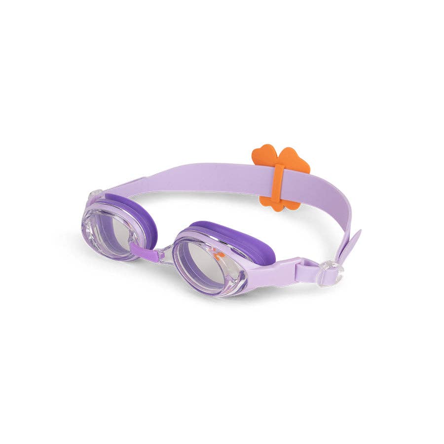 Lunettes de natation - violettes - à motif fleur