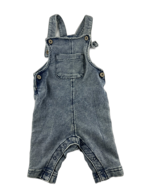 Zeeman - Salopette gris bleach - taille 0/3 mois - seconde main