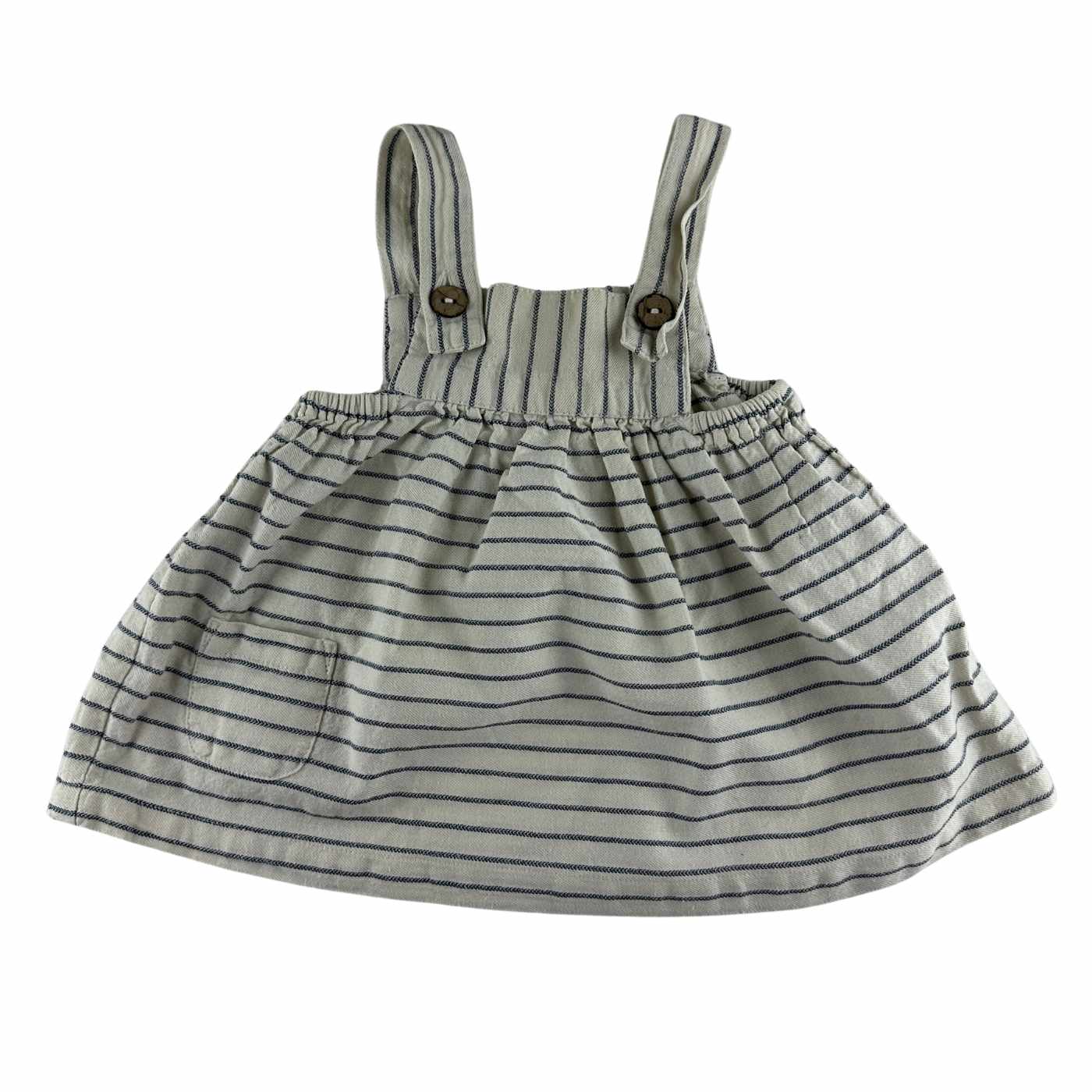 Arsène & les pipelettes - Robe salopette rayée - taille 6 mois - seconde main