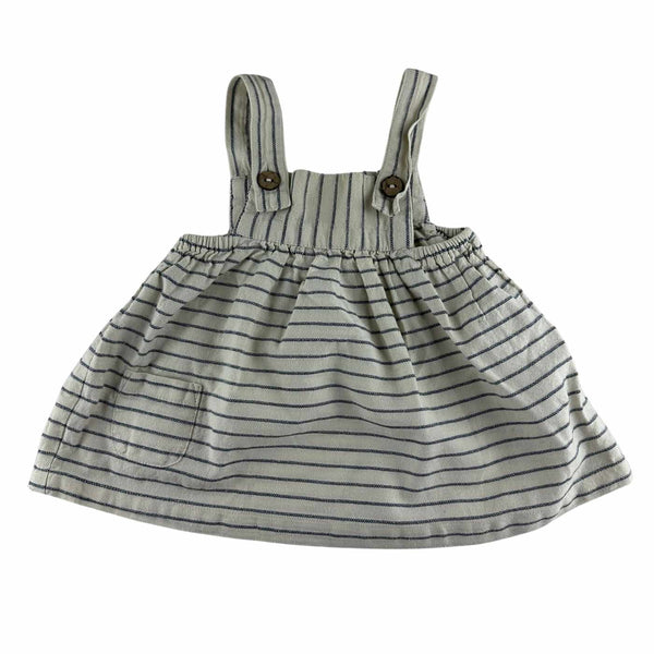 Arsène & les pipelettes - Robe salopette rayée - taille 6 mois - seconde main