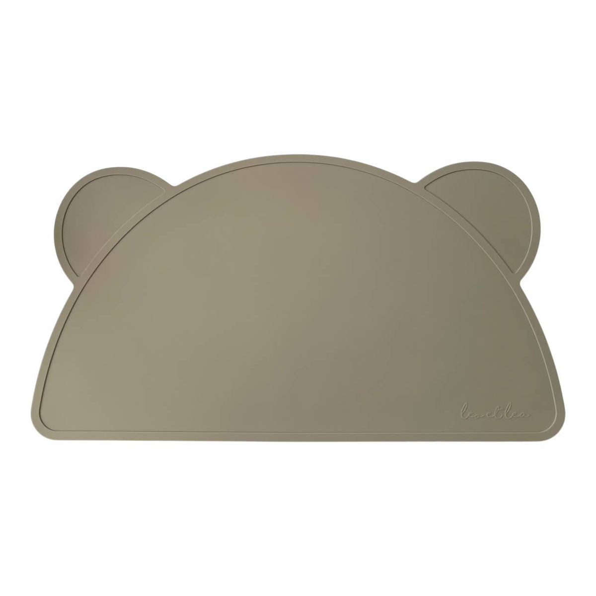Set de table bébé en silicone ourson beige