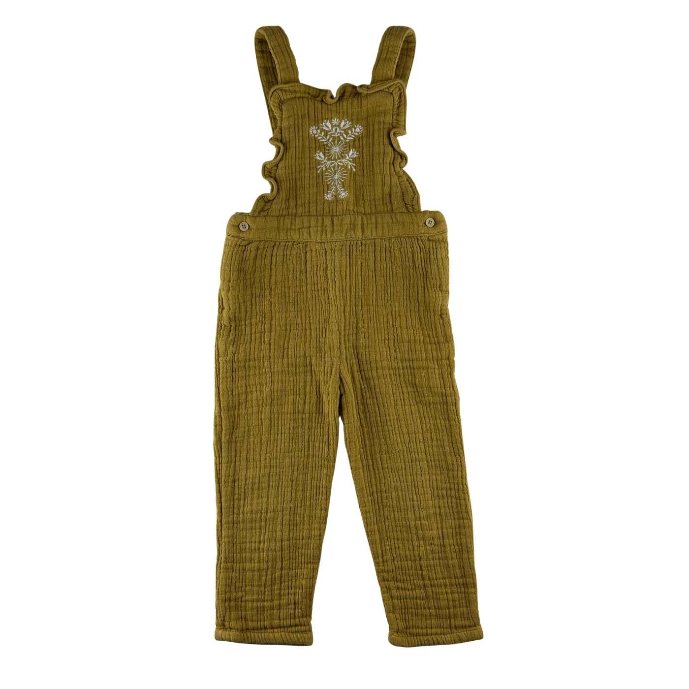 Bout'chou - Salopette jaune brodée - 24 mois - seconde main