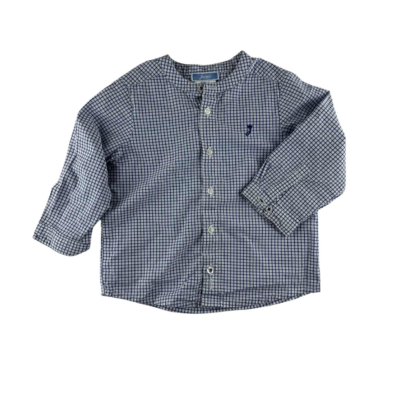 Jacadi - Chemise à carreaux col mao - 18 mois - seconde main