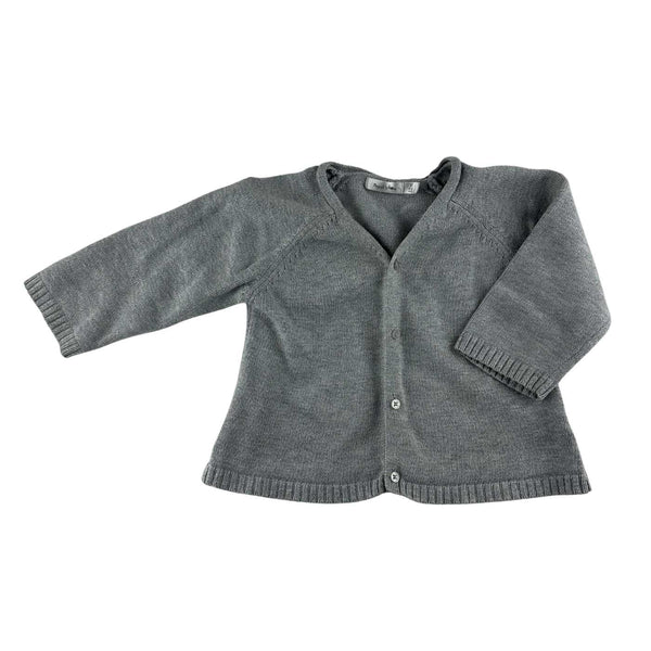 Bout'chou - Cardigan gris chiné - 12 mois - seconde main