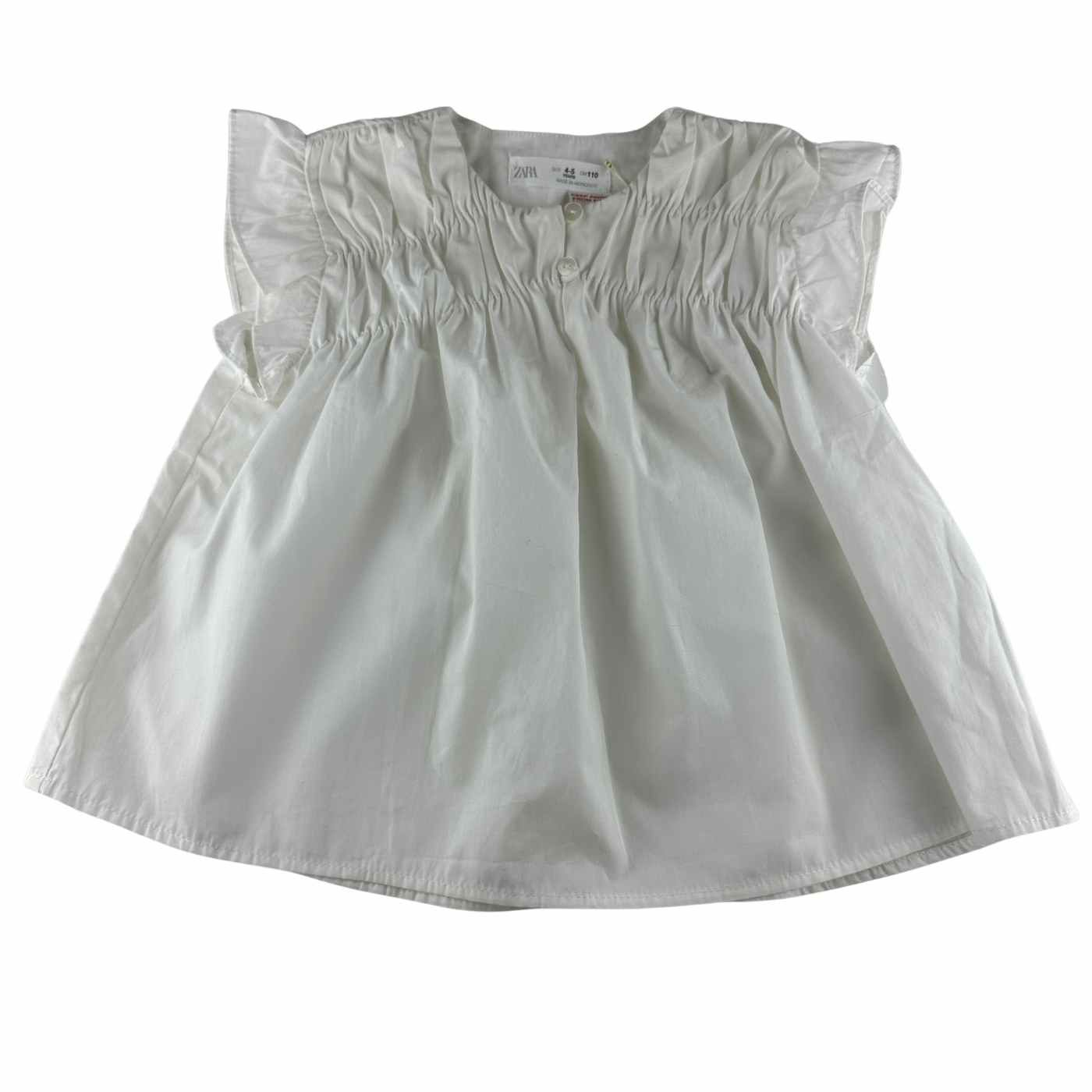 Zara - Top sans manches blanc - 4-5 ans - seconde main