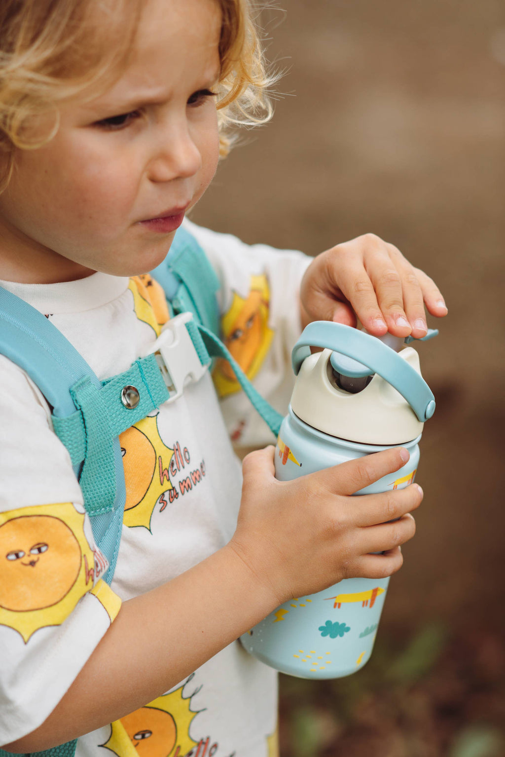 Gourde isotherme en acier inoxydable pour enfants Teckel