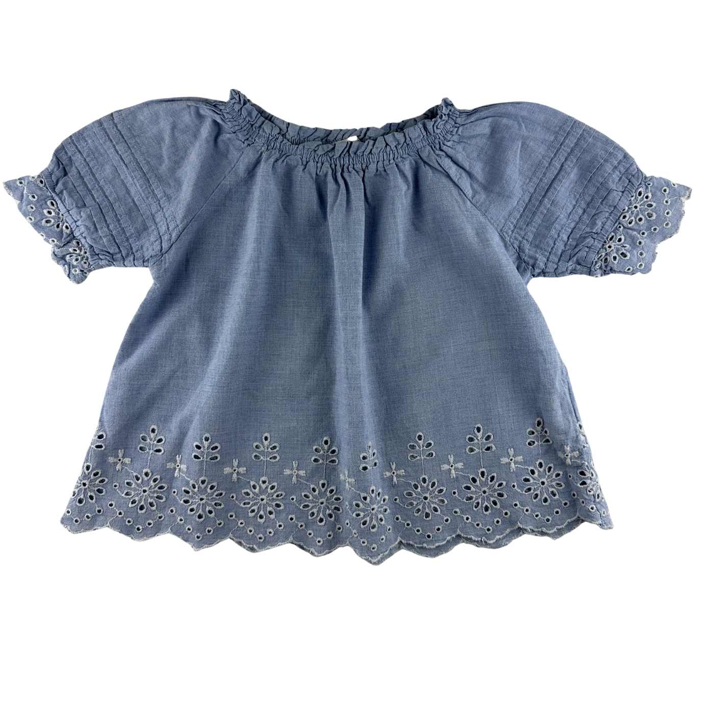 Monoprix kids - Blouse, brodée manches courtes - taille 5 ans - seconde main