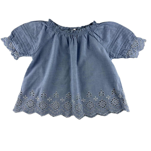 Monoprix kids - Blouse, brodée manches courtes - taille 5 ans - seconde main