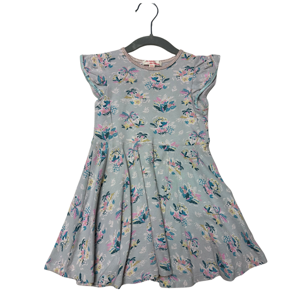 Robe courte bleu imprimée été du pareil au même occasion fille 24 mois