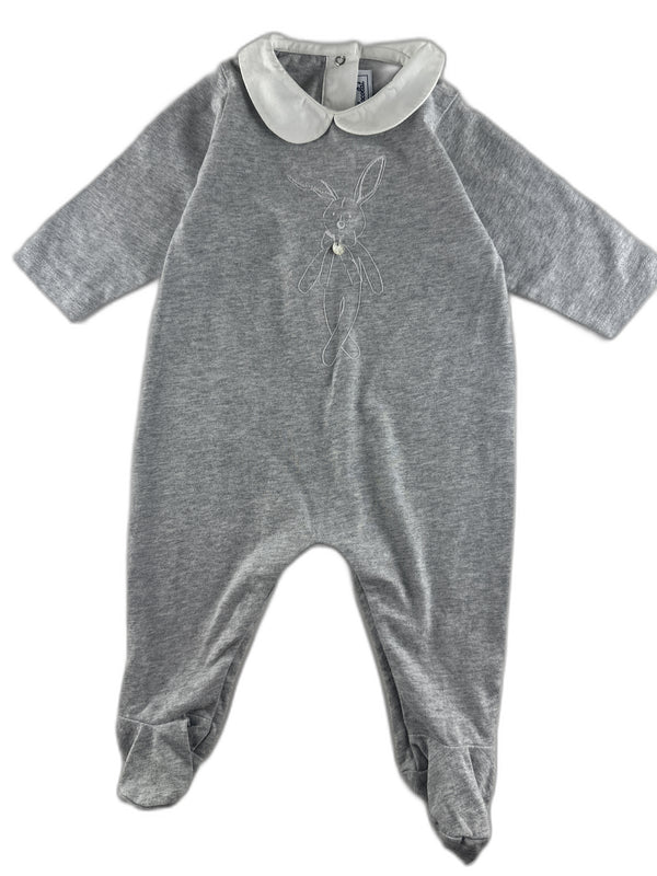 Tartine & Chocolat - Pyjama gris chiné - taille 3 mois - seconde main