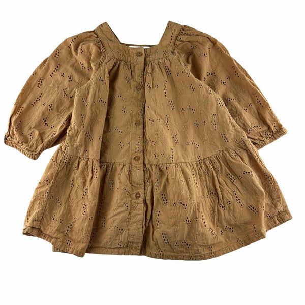 Zara - Robe manches longues en broderie anglaise - 18-24 mois - seconde main