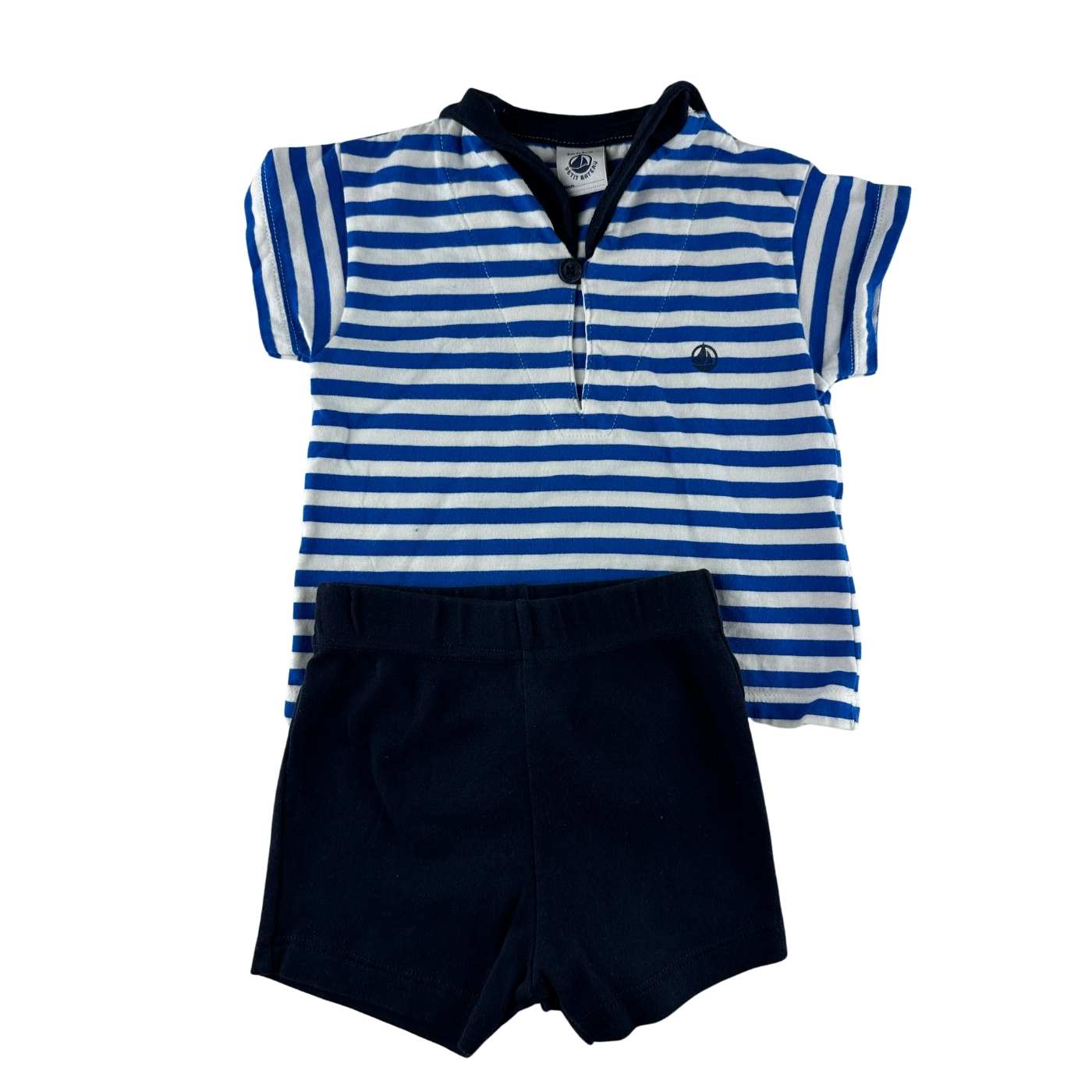 Petit bateau - Ensemble tee-shirt et  short - 6 mois - seconde main