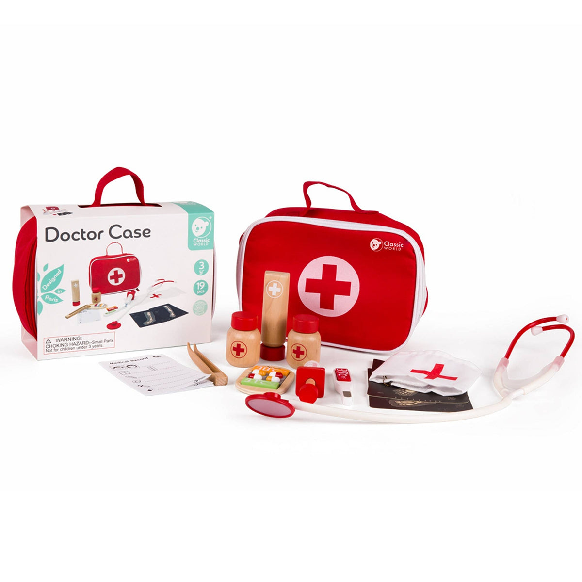 Ensemble de docteur classique rouge: Ab 3 Jahre / 22,5x17x8 cm