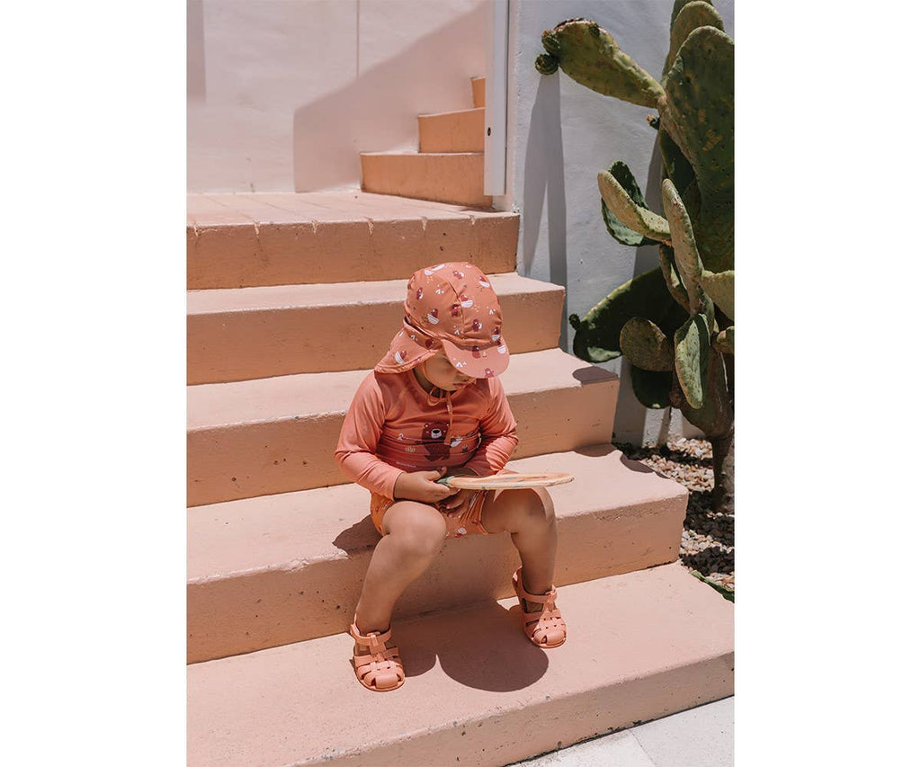 Sandales d'eau - enfant - corail - taille 23