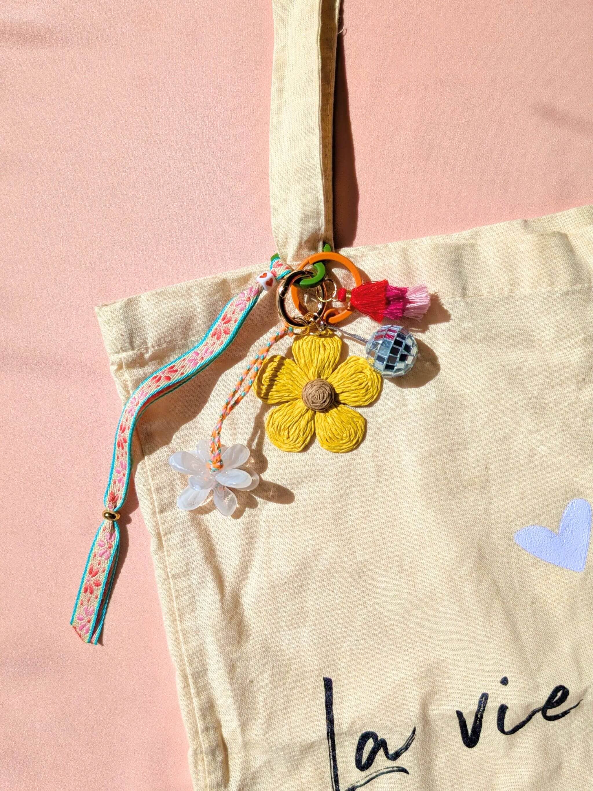 Grigri de sac & porte-clés – BLOOM: Rose