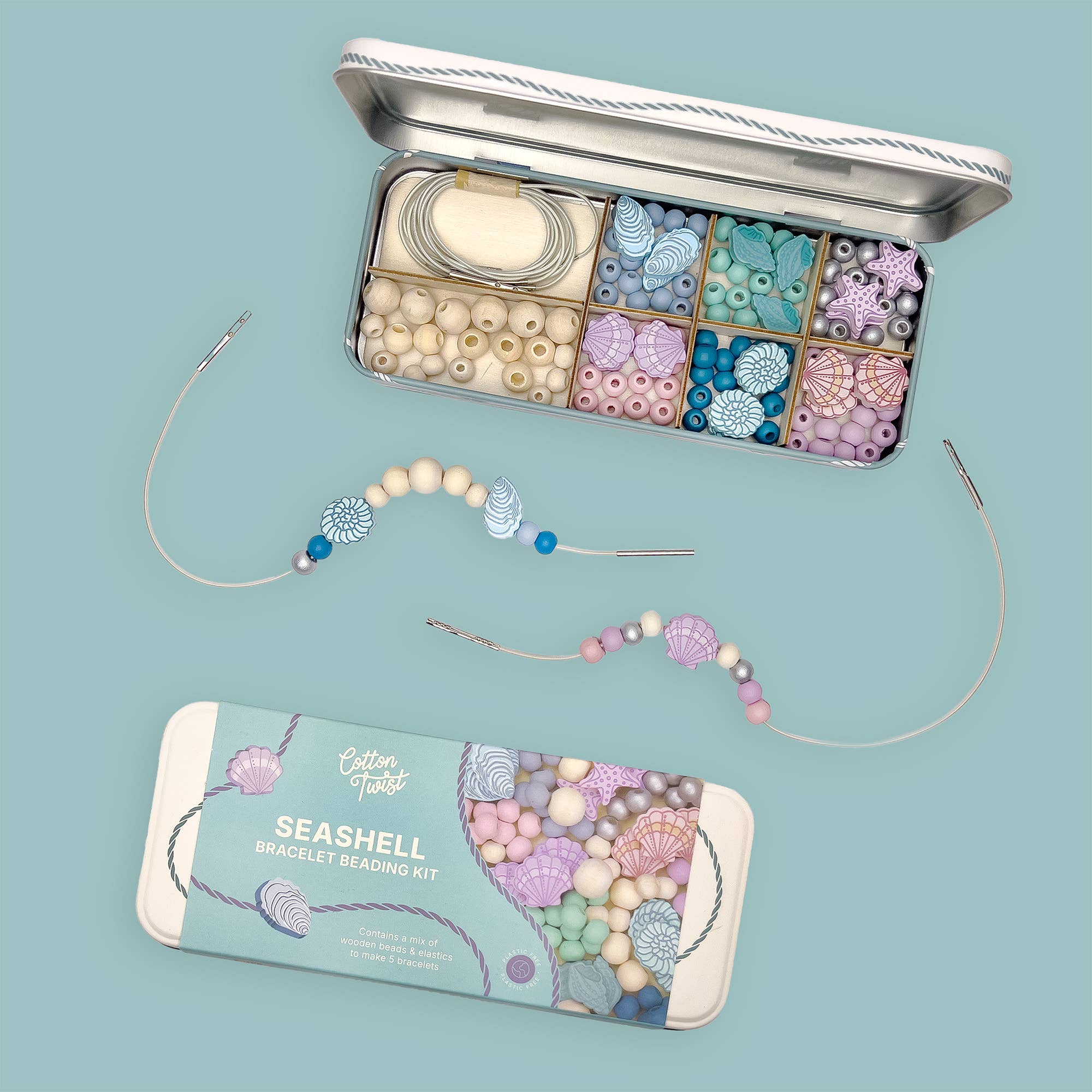 Kit de perles pour bracelet de coquillages