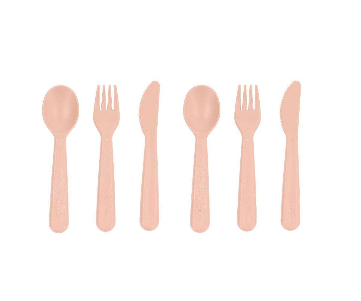 Set de 6 couverts - rose clair