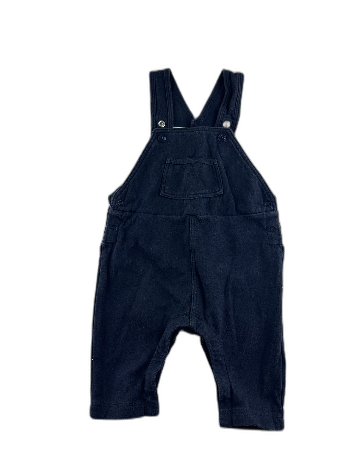 Petit bateau - Salopette marine a uni - taille 6 mois - seconde main