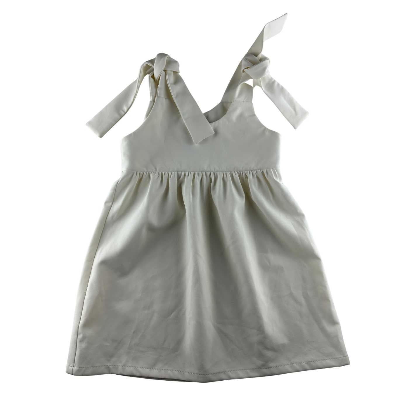 SAAJ - Robe blanche avec bretelles à nouer - taille 4 ans - seconde main