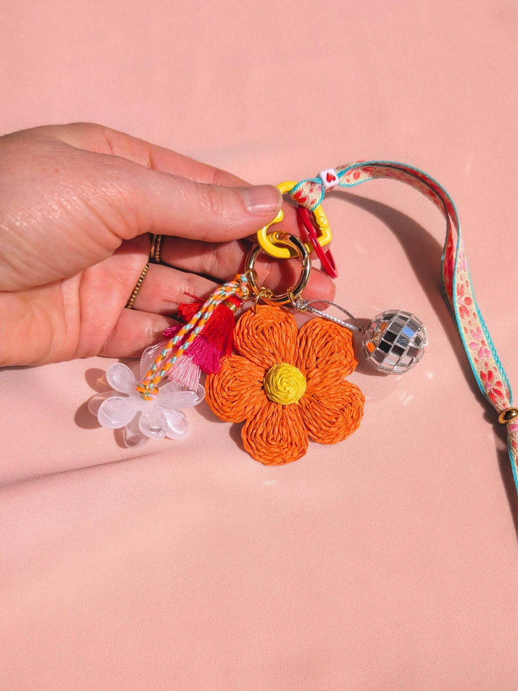 Grigri de sac & porte-clés – BLOOM: Jaune