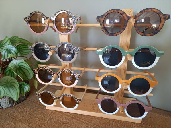 Lunettes de soleil rétro/leopard ensemble de départ