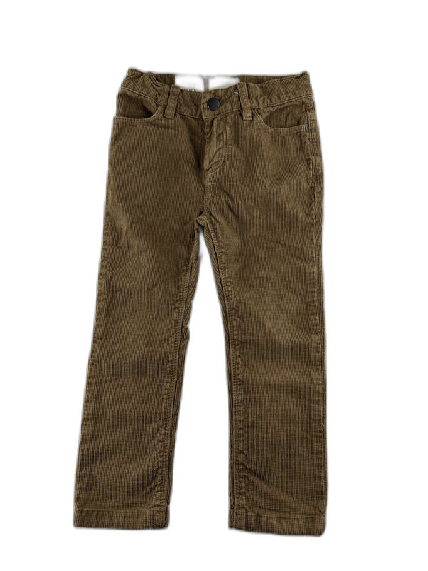 Arsène et les pipelettes - Pantalon en velours côtelé marron - taille 4 ans - seconde main