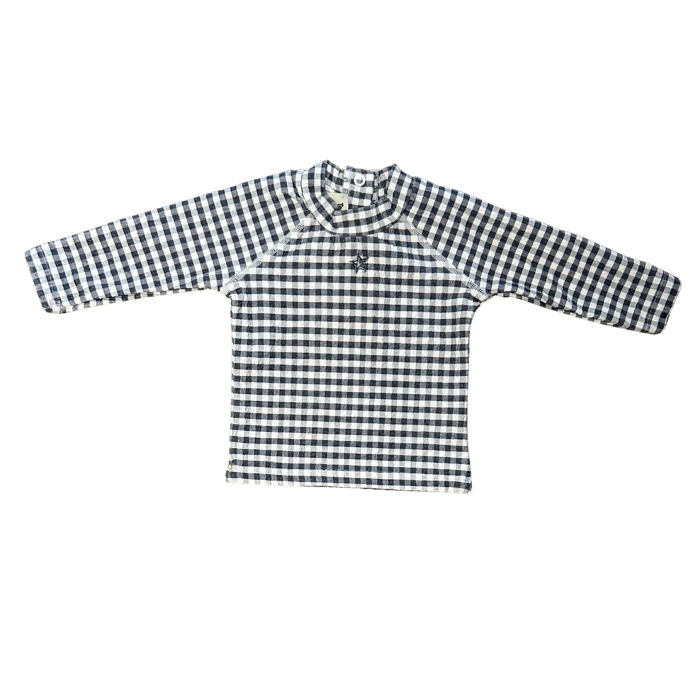 Tee-shirt anti-UV seconde main enfant vichy Tocoto Vintage chez Enbouclekids