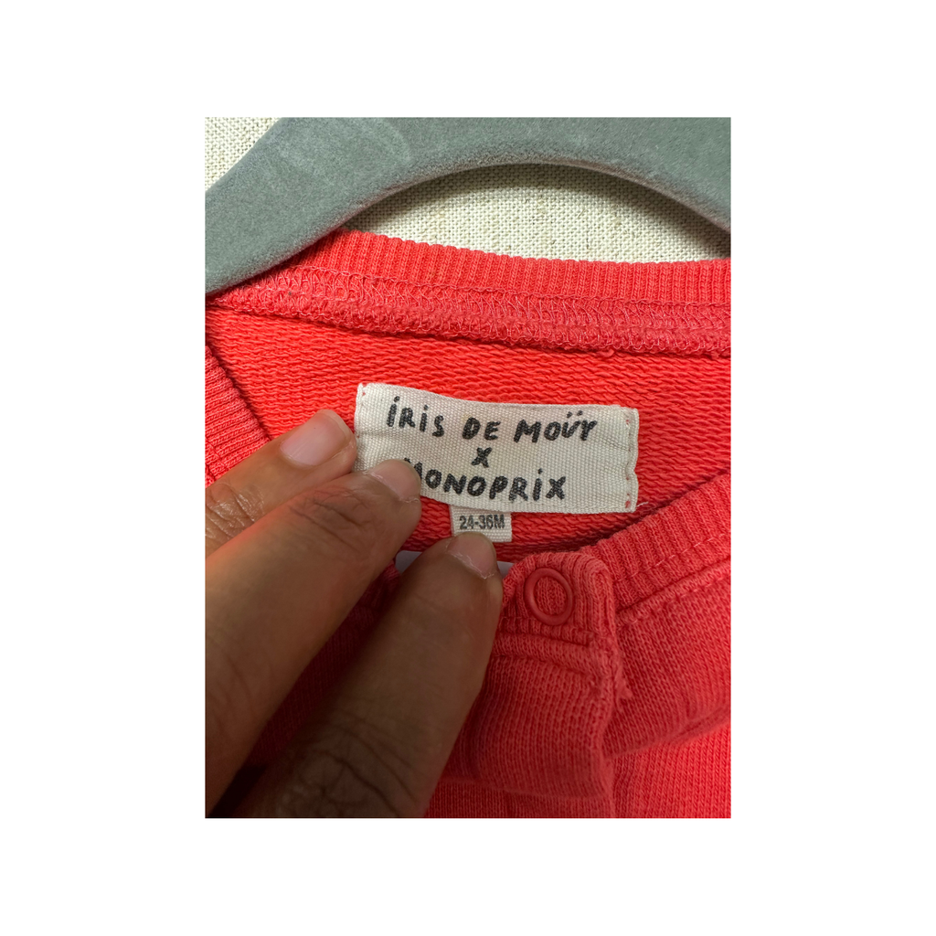 Gilet brodé iris de Mouy monoprix occasion 24 mois fille