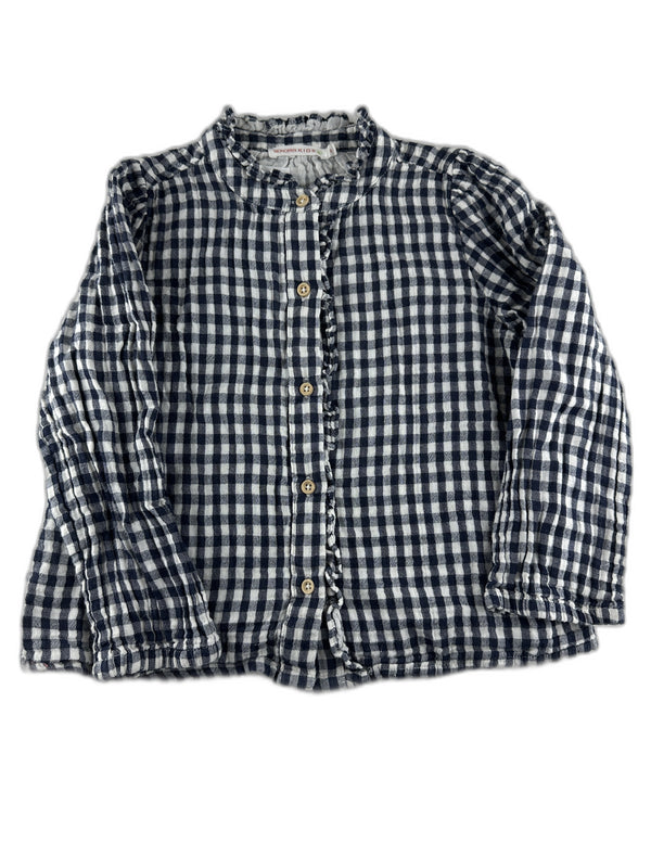 Monoprix Kids- Chemise marine a carreaux - taille 6 ans - seconde main
