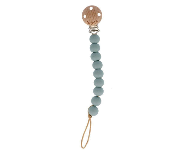 Attache sucette légère en silicone antibactérien - coloris Sage