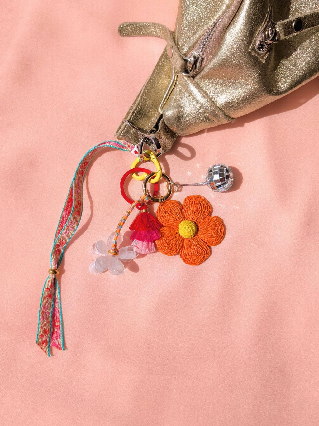 Grigri de sac & porte-clés – BLOOM: Rose