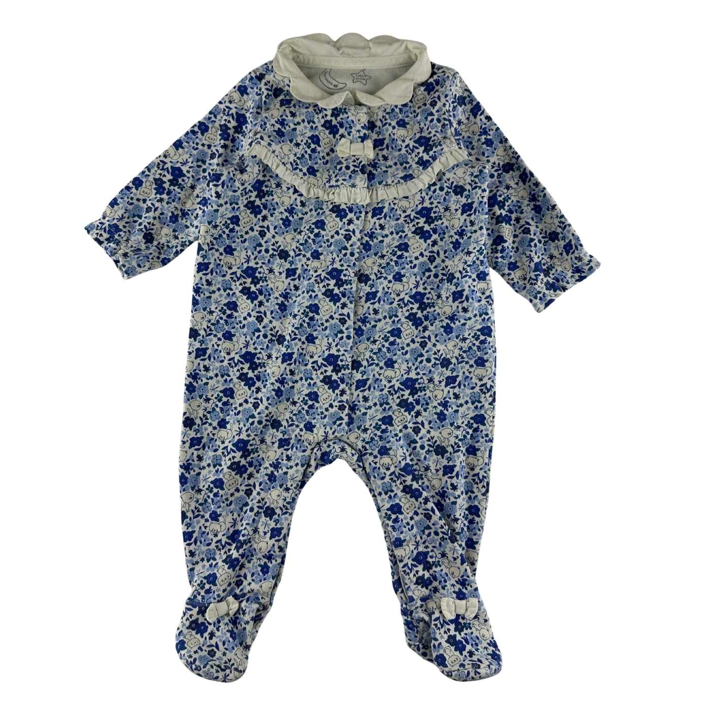 Sergent Major - Pyjama imprimé, col fantaisie - taille 1 mois - seconde main