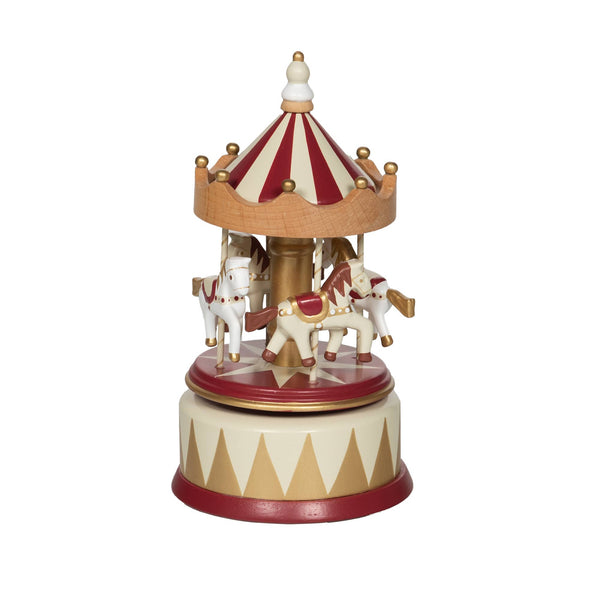 Carrousel musical en bois – Cirque vintage | Amadeus Les Petits