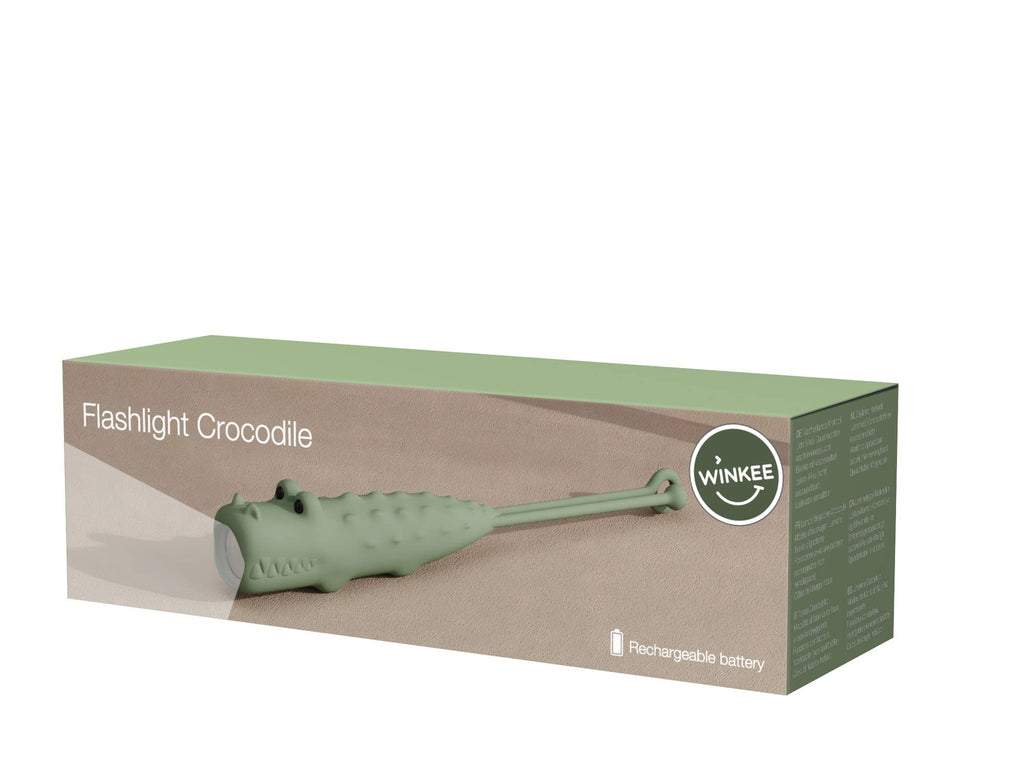 Lampe de poche enfant rechargeable Crocodile Kroko