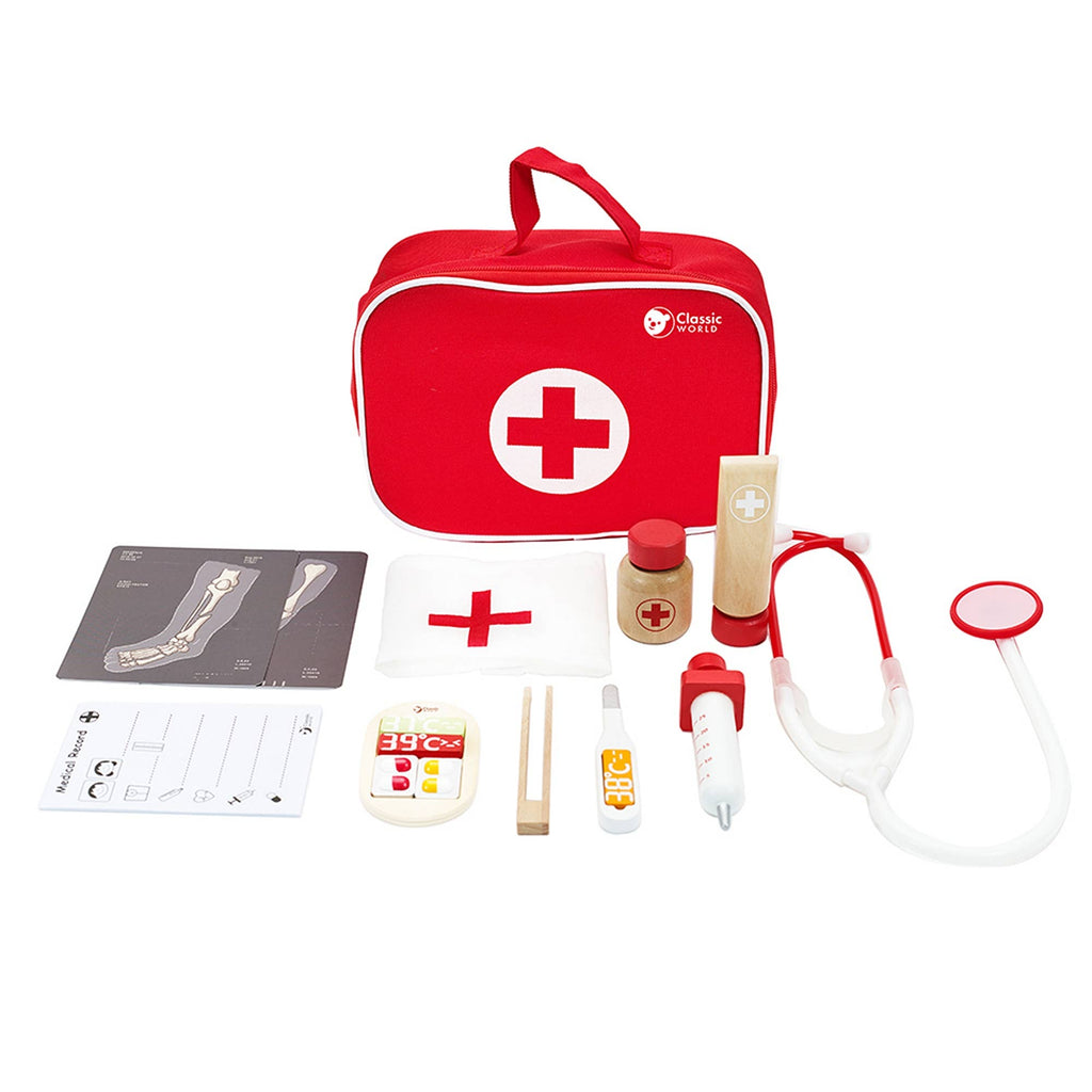 Ensemble de docteur classique rouge: Ab 3 Jahre / 22,5x17x8 cm