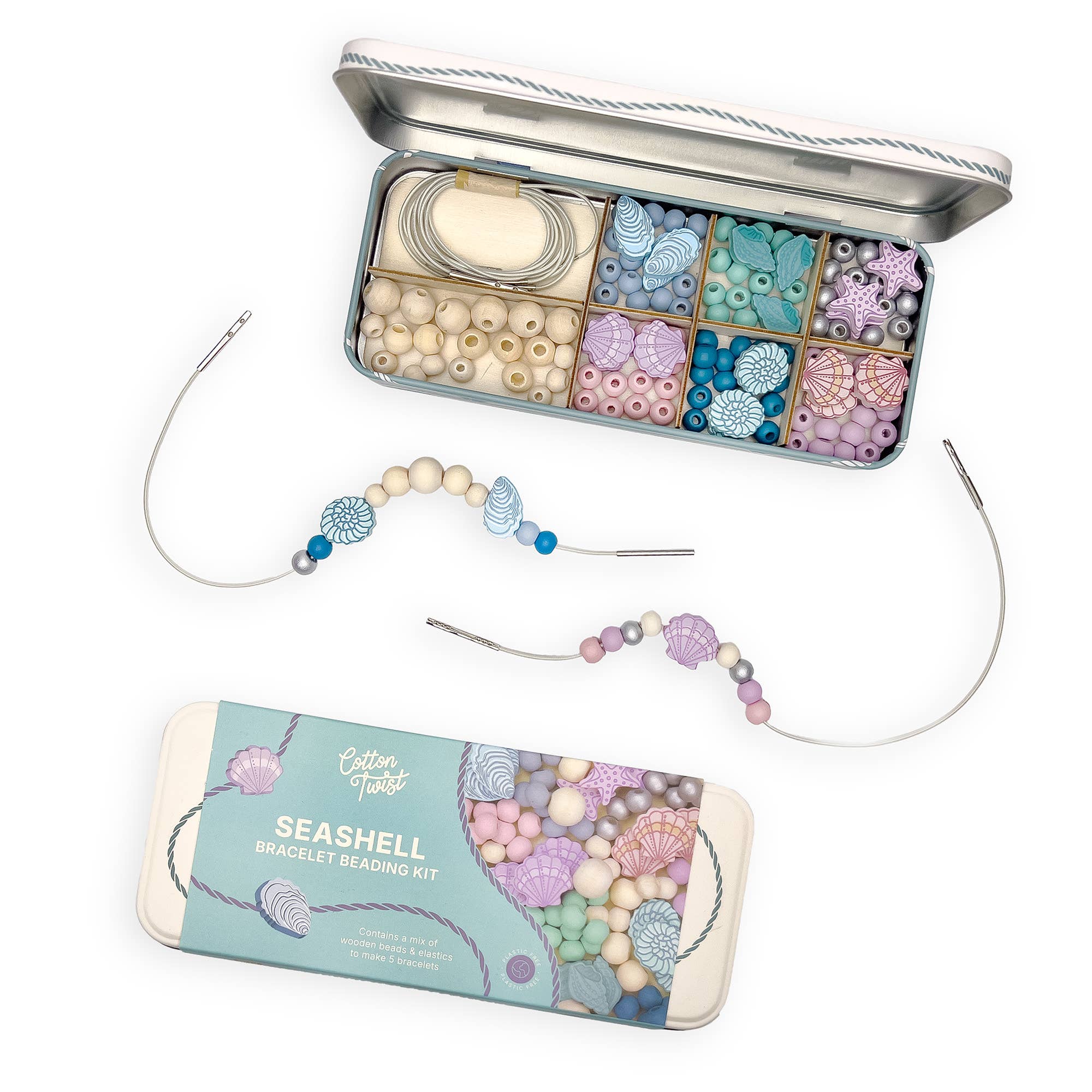 Kit de perles pour bracelet de coquillages
