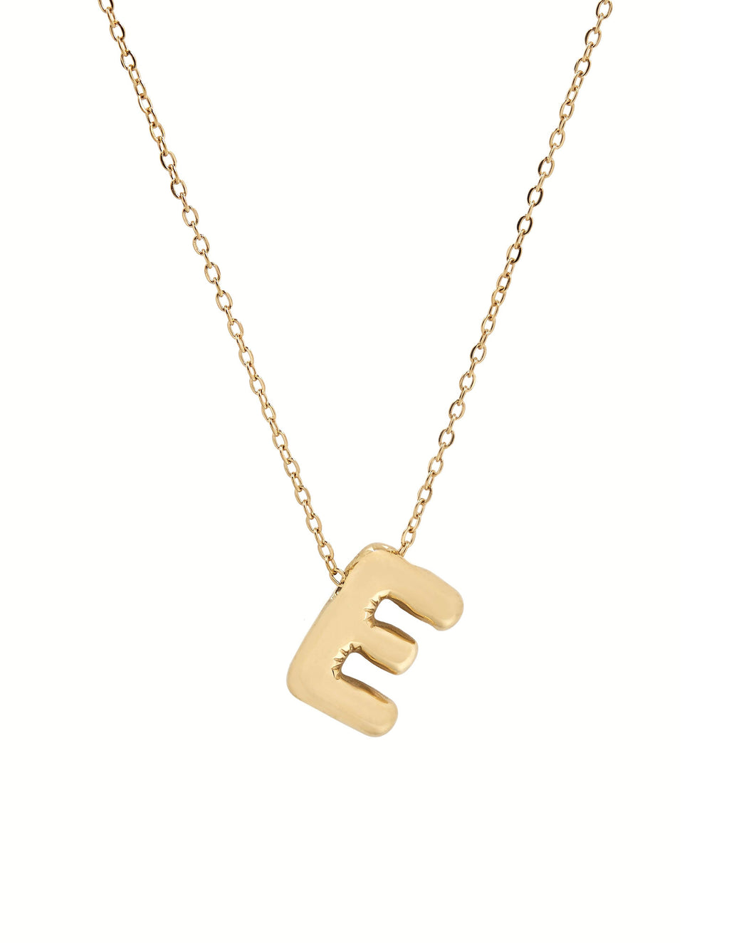 Collier initiale 3D en forme de ballon: J