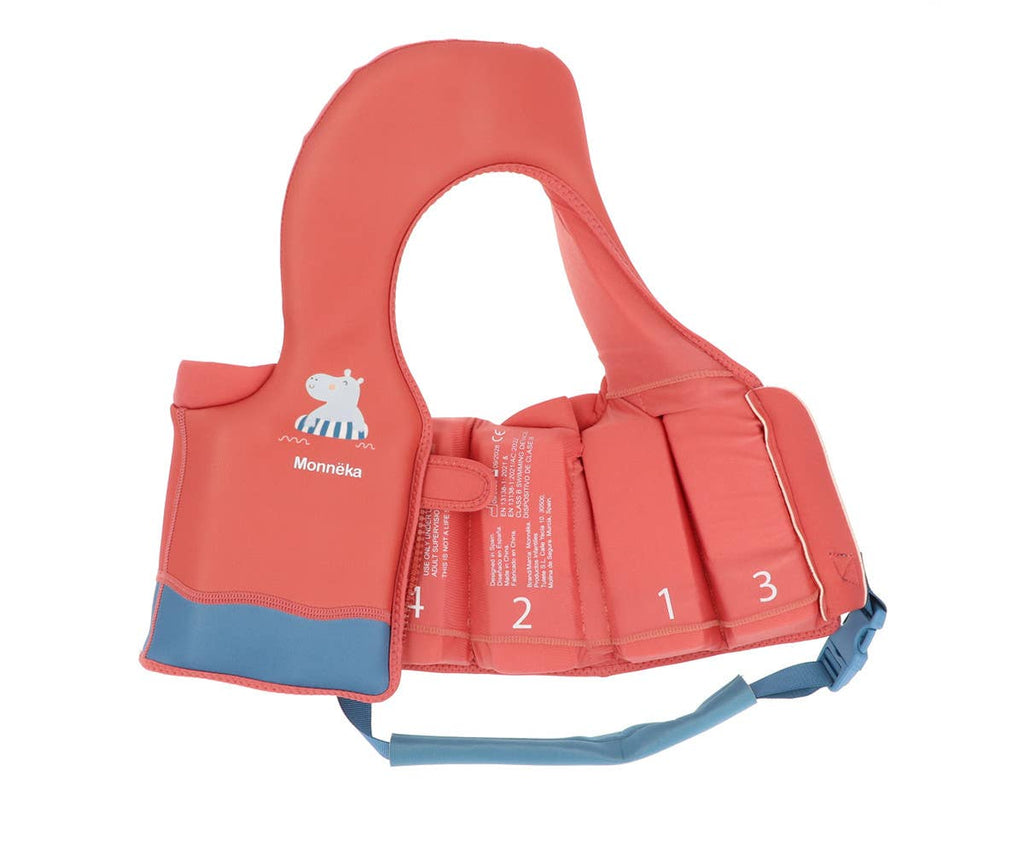 Gilet flottaison et d'apprentissage Hippos Taille 1-2 ans