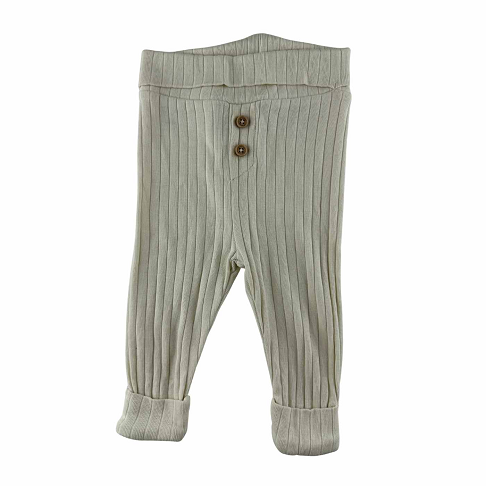 Legging côtelé, jaune pâle.