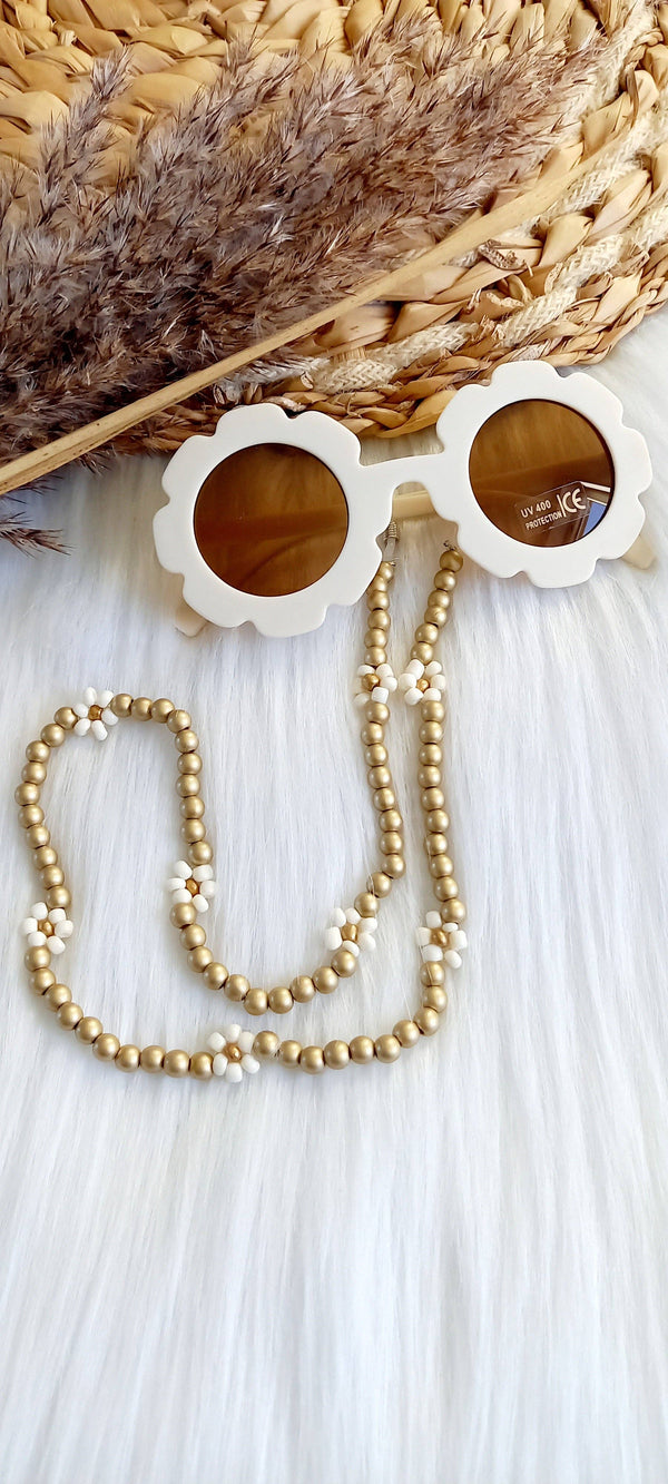Cordon de lunettes Daisy Or