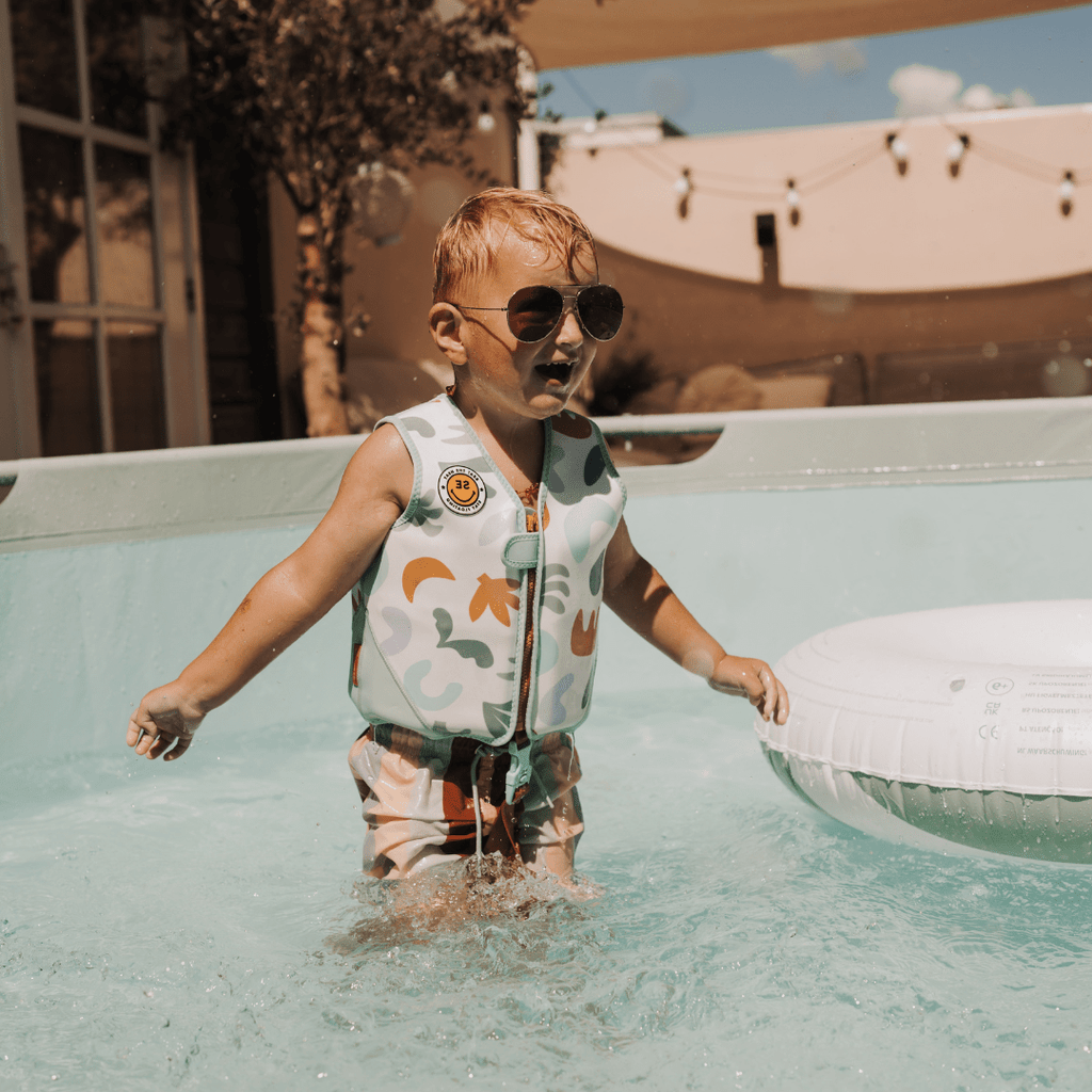 Gilet de natation - Multicolore - Abstrait - 3/6 Ans
