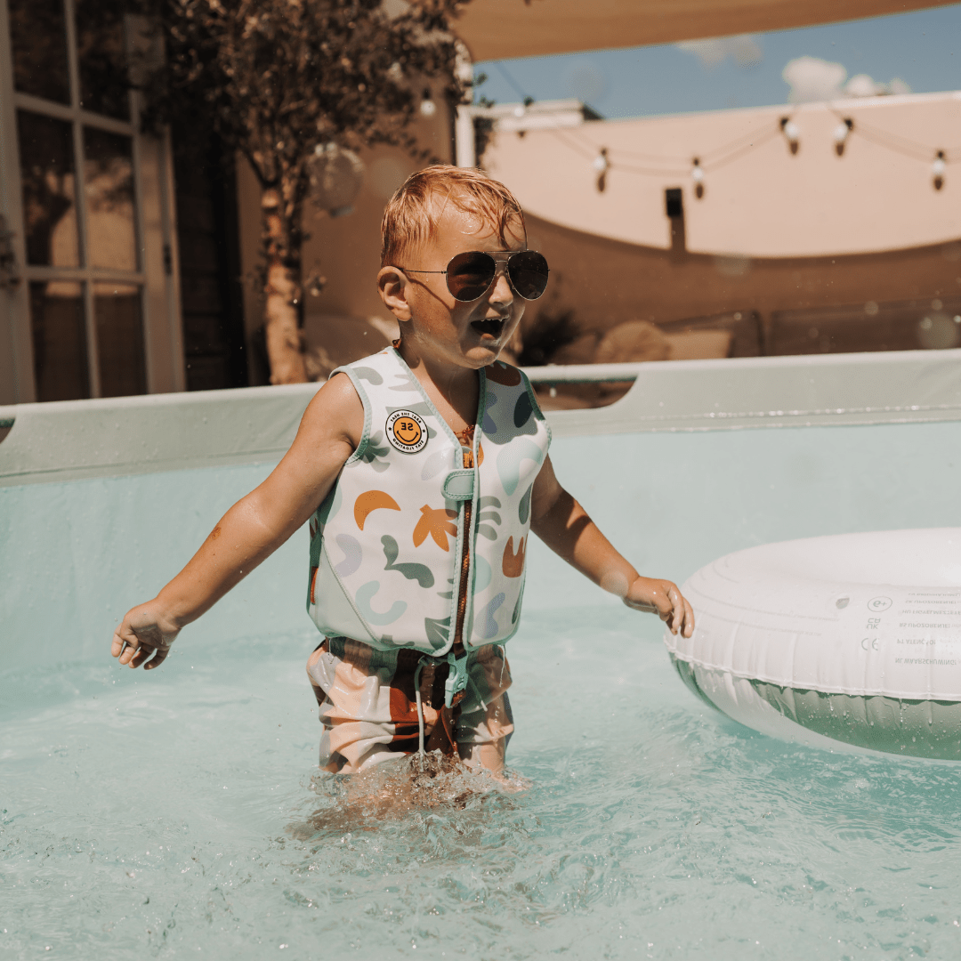 Gilet de natation - Multicolore - Abstrait - 3/6 Ans